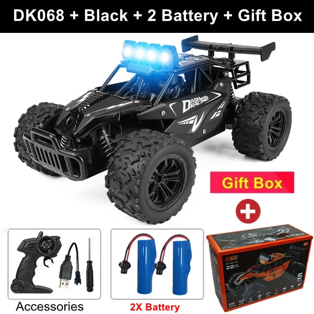 2025 New RC Car 1:16 2.4Gh Model With LED Lights 2WD Off-road Remote Control Climbing Vehicle Outdoor Cars Drift Toys Boys Gifts