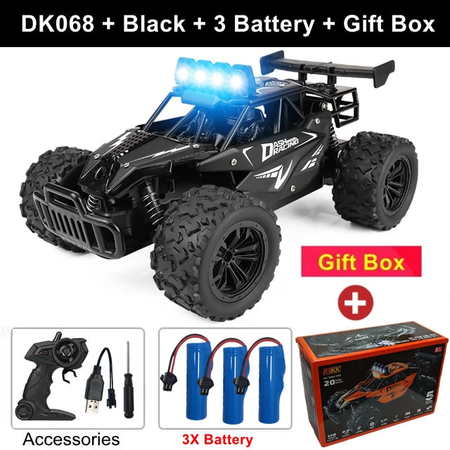 2025 New RC Car 1:16 2.4Gh Model With LED Lights 2WD Off-road Remote Control Climbing Vehicle Outdoor Cars Drift Toys Boys Gifts