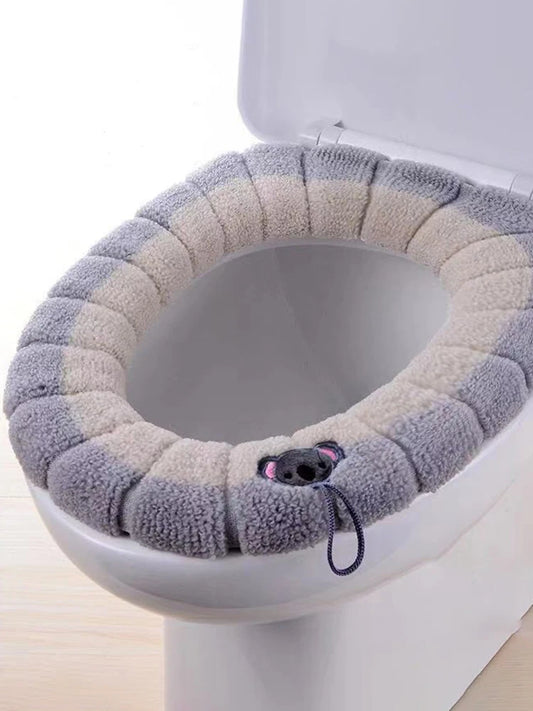 1pcs Toilet Cover Toilet Seat Cover Pads with Handle Toilet Lid Cover Cushion Thicker Bathroom Soft Toilet Seat Cover Soft Thick