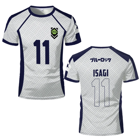2024 Summer New Men's Blue Lock Anime Soccer Jersey T-shirt Women's Round Neck Sports Tops Children's Casual Short Sleeve Tshirt