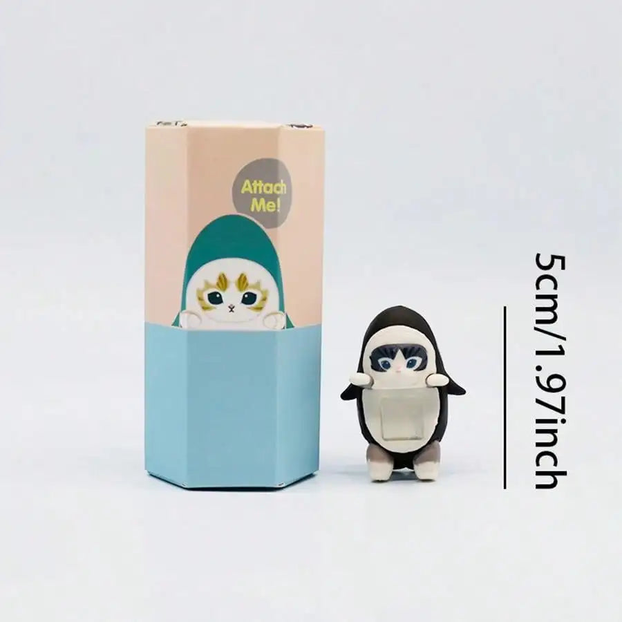 12PCS 5cm Sonny Angel Blind Box Shark Cat Series Anime Figures Room Ornaments Children's Christmas Gift High Quality Ornaments