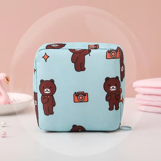 Waterproof, Large Capacity, Cute Storage Bag, Portable, Suitable for Storing Cosmetics, Earphones, Data Cables, Sanitary
