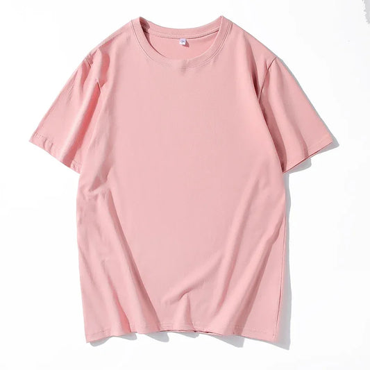 12 Color Oversized Heavyweight T Shirt for Men Summer Short Sleeve Tee 100% Cotton Plain Top Casual Men's Clothing