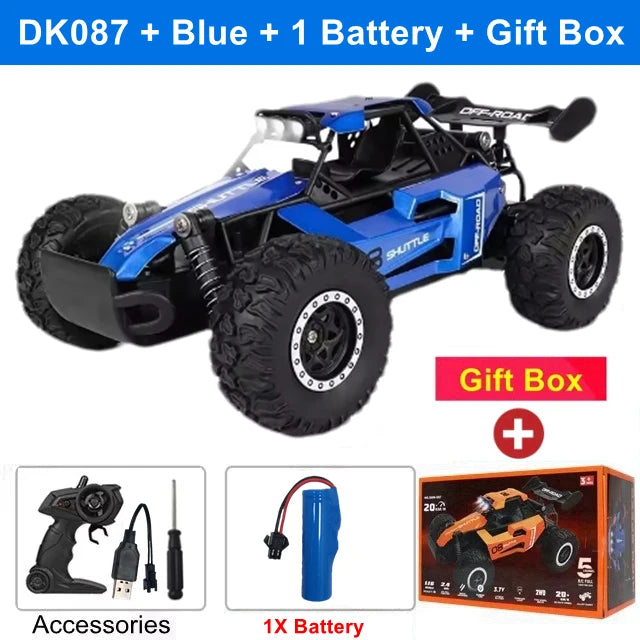 2025 New RC Car 1:16 2.4Gh Model With LED Lights 2WD Off-road Remote Control Climbing Vehicle Outdoor Cars Drift Toys Boys Gifts