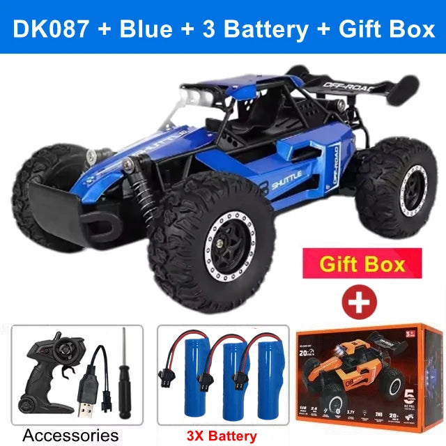 2025 New RC Car 1:16 2.4Gh Model With LED Lights 2WD Off-road Remote Control Climbing Vehicle Outdoor Cars Drift Toys Boys Gifts