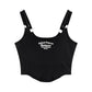 1pc Letter Print Cotton Women Small Breast Bras Hot Girls Wear Casual Slim Underwear Padded Camisole Top