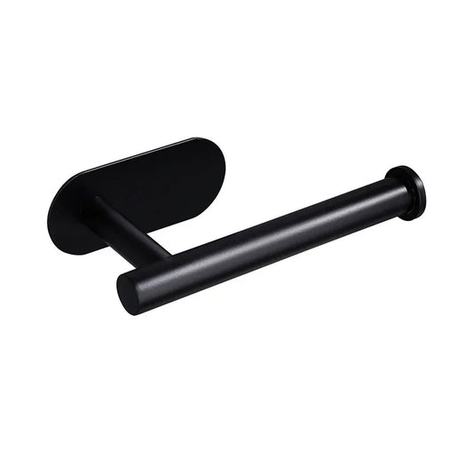 1pc Stainless Steel Paper Towel Holder No Punch Wall Mount Paper Roll Shelving Toilet Home Bathroom Kitchen Organizer