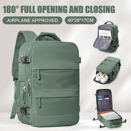Women Men Hand Luggage Backpack Business Laptop Bag College Travel Backpack Waterproof Carry on Cabin Backpack Wizzair 40x30x20