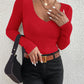 2025 Autumn Winter Women Solid Rib Knit V Neck Stripe Pull Sweater Femme Y2k Long Sleeve Pullover Jersey Tops Fashion Clothes