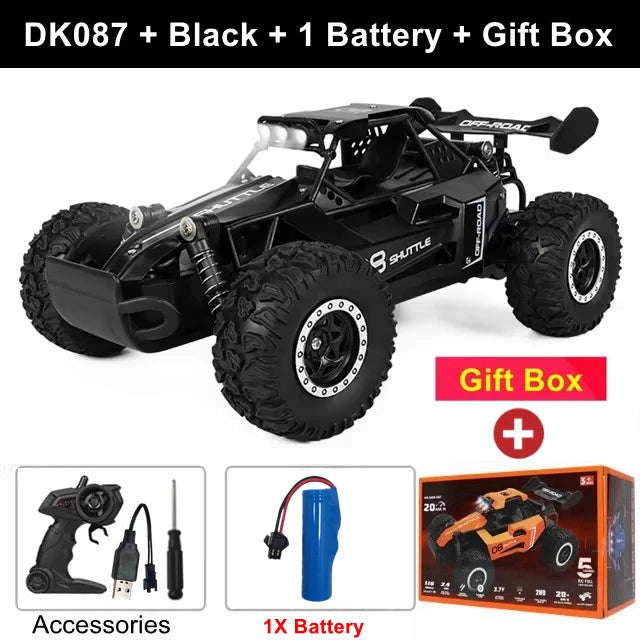 2025 New RC Car 1:16 2.4Gh Model With LED Lights 2WD Off-road Remote Control Climbing Vehicle Outdoor Cars Drift Toys Boys Gifts
