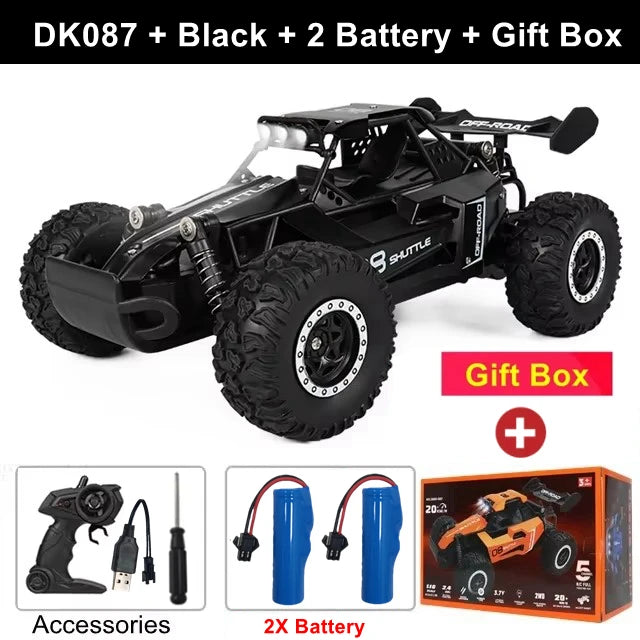 2025 New RC Car 1:16 2.4Gh Model With LED Lights 2WD Off-road Remote Control Climbing Vehicle Outdoor Cars Drift Toys Boys Gifts