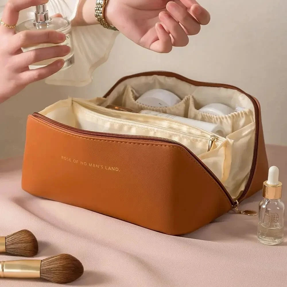 1pc Makeup Organizer Female Toiletry Bag Make Up Case Storage Pouch Luxury Lady Box, Cosmetic Bag, Organizer Bag For Travel Zip