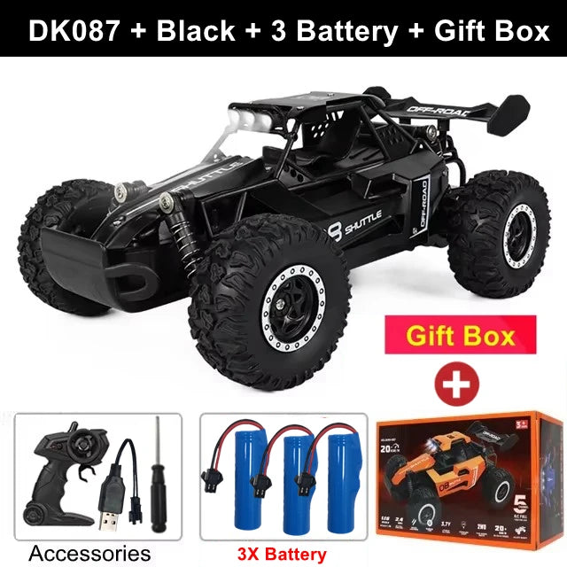 2025 New RC Car 1:16 2.4Gh Model With LED Lights 2WD Off-road Remote Control Climbing Vehicle Outdoor Cars Drift Toys Boys Gifts