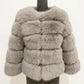 ZADORIN S-5XL Mink Coats Autumn Winter Fluffy Black Faux Fur Coat Women Elegant Thick Warm Faux Fur Jackets For Women 2024 Tops
