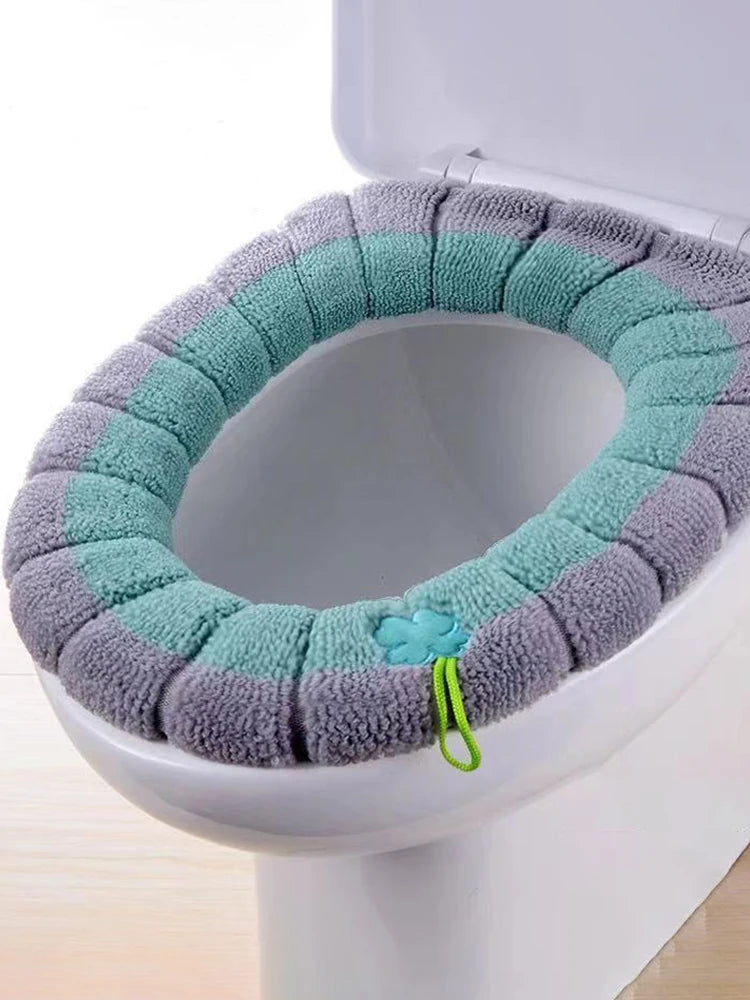 1pcs Toilet Cover Toilet Seat Cover Pads with Handle Toilet Lid Cover Cushion Thicker Bathroom Soft Toilet Seat Cover Soft Thick