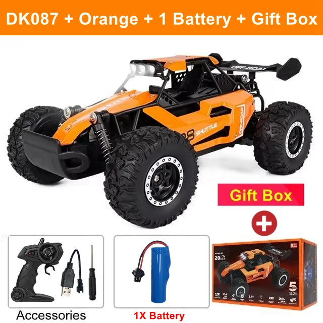 2025 New RC Car 1:16 2.4Gh Model With LED Lights 2WD Off-road Remote Control Climbing Vehicle Outdoor Cars Drift Toys Boys Gifts