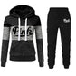 2024 Hot Sales Womens Clothing Print Color Block Hooded Sweatshirts Fashion Trend Versatile Pullover Street Warm Casual Clothing