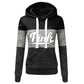 2024 Hot Sales Womens Clothing Print Color Block Hooded Sweatshirts Fashion Trend Versatile Pullover Street Warm Casual Clothing